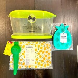 Lot of 4 Summer Cooking Kitchen Prep Ice, Juice, Tray & Produce MSRP: $65+tax